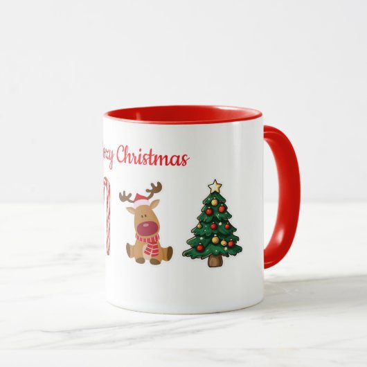 Cozy Christmas – Warm & Festive Holiday Design Tasse (VorderseiteRechts)