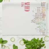 Cozy Christmas Winter Homes Tea Towel Geschirrtuch (Gefaltet)