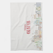 Cozy Christmas Winter Homes Tea Towel Geschirrtuch (Vertikal)