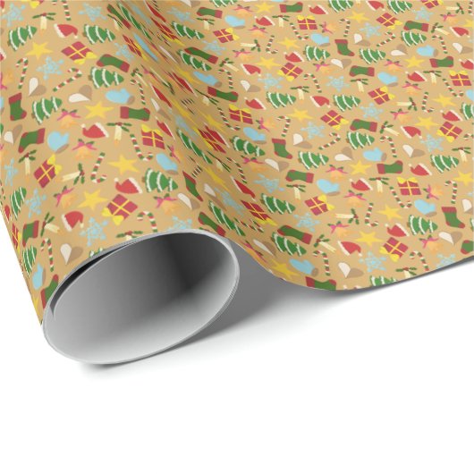 Cozy Christmas Wrapping Paper  Geschenkpapier (Rolleneckpunkt)