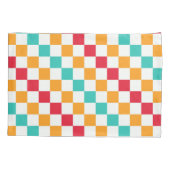 Cozy classroom diagonal checkerboard pattern kissenbezug (Rückseite-Links)