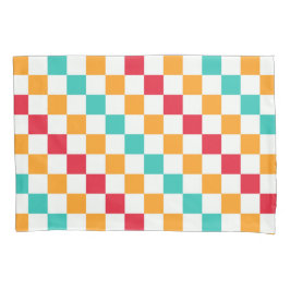 Cozy classroom diagonal checkerboard pattern kissenbezug