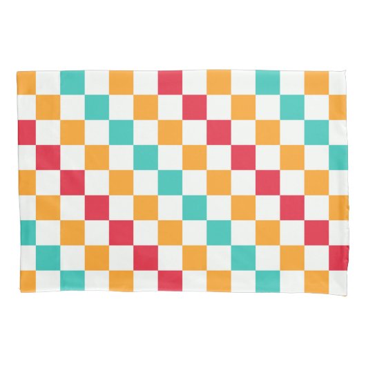 Cozy classroom diagonal checkerboard pattern kissenbezug (Vorderseite-Links)