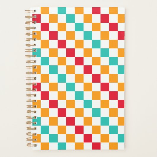 Cozy classroom diagonal checkerboard pattern planer (Vorderseite)