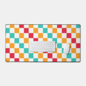 Cozy classroom diagonal checkerboard pattern schreibtischunterlage (Tastatur & Maus)