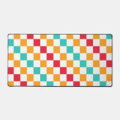Cozy classroom diagonal checkerboard pattern schreibtischunterlage (Vorderseite)