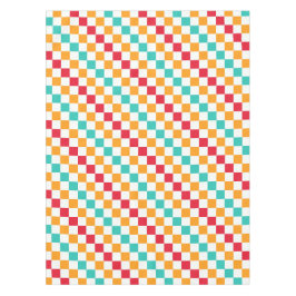 Cozy classroom diagonal checkerboard pattern tischdecke