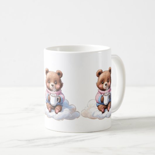 Cozy Cloud Bear Kaffeetasse (VorderseiteRechts)