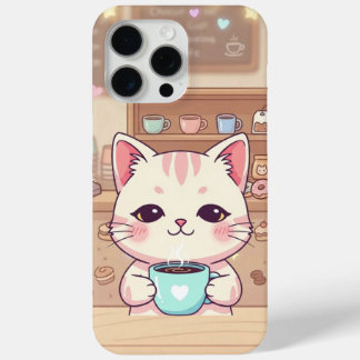 Cozy Coffee Cat - Starry Night iPhone 15 Pro Max Case-Mate iPhone Hülle