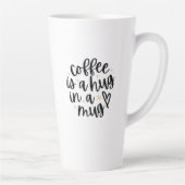 Cozy Coffee Quote Latte Mug Milchtasse (Rechts)