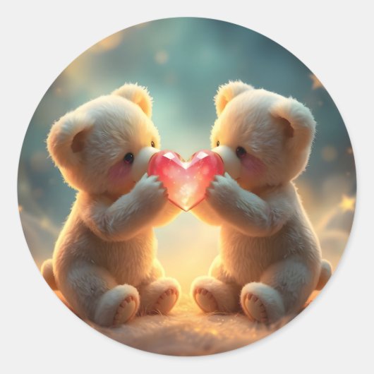 Cozy Companions -  Runder Aufkleber (Vorderseite)