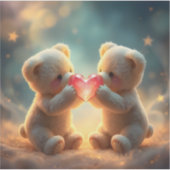 Cozy Companions - Square Vinyl Sticker (Vorderseite)