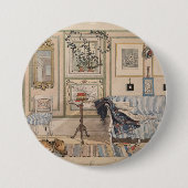 Cozy Corner (von Carl Larsson) Button (Vorderseite)