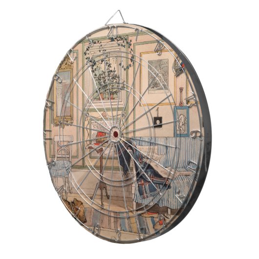 Cozy Corner (von Carl Larsson) Dartscheibe (Vorderseite rechts)