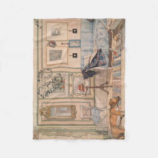 Cozy Corner (von Carl Larsson) Fleecedecke (Vorderseite)