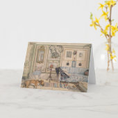 Cozy Corner (von Carl Larsson) Karte (Gelbe Blume)