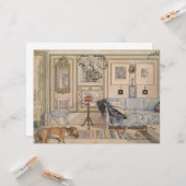 Cozy Corner (von Carl Larsson) Karte (Vorderseite/Rückseite Beispiel)