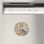 Cozy Corner (von Carl Larsson) Magnet (In Situ (Geschirrspüler))