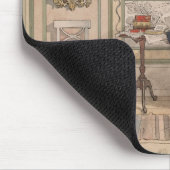 Cozy Corner (von Carl Larsson) Mousepad (Ecke)