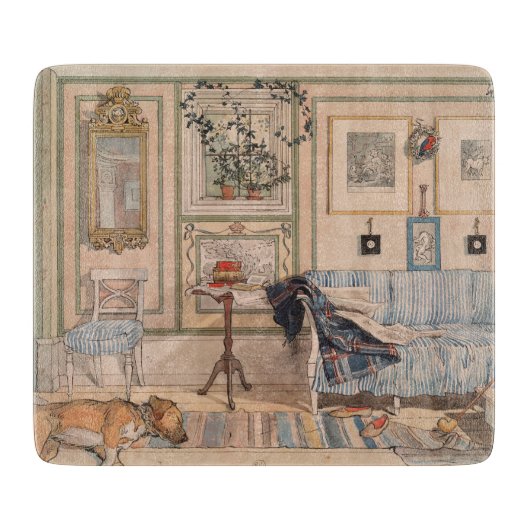 Cozy Corner (von Carl Larsson) Schneidebrett (Vorderseite)