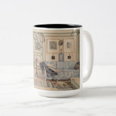 Cozy Corner (von Carl Larsson) Zweifarbige Tasse (VorderseiteRechts)