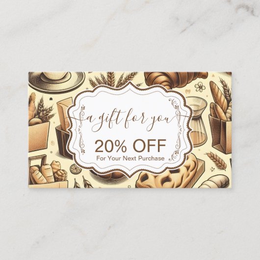 Cozy Cottage Baking Rabattkarte (Vorderseite)