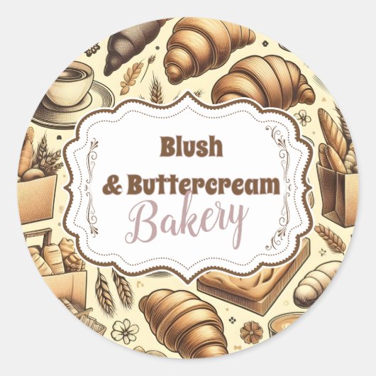 Cozy Cottage Baking Runder Aufkleber (Vorderseite)