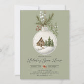 Cozy Cottage Holiday Open House Invite Einladung (Vorderseite)