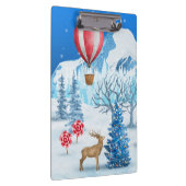 Cozy Cottage In Winter Wonderland Klemmbrett (Rechts)