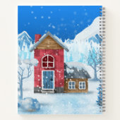 Cozy Cottage In Winter Wonderland Notizblock (Rückseite)