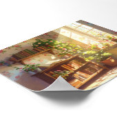 Cozy Cottage Interior Scene Poster (Ecke)