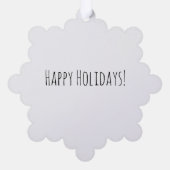 Cozy Couple Ornament Karte (Rückseite)