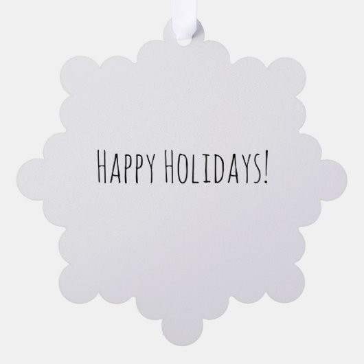 Cozy Couple Ornament Karte (Rückseite)