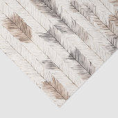 Cozy Cream Feathers Christmas Seidenpapier (Ausschnitt)