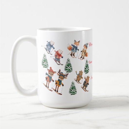 Cozy Critters Skiing Mug Kaffeetasse (Links)