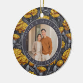 Cozy Custom Carnation Aesthetic Spring Wedding Keramik Ornament (Links)