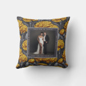 Cozy Custom Carnation Sparkle Vineyard Wedding Kissen (Rückseite)