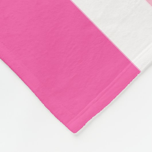 Cozy Custom Fleece Blanket Brown & Pink Stripe (Ecke)