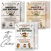 Cozy Cute Community Service Tween Birthday Einladung