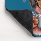 Cozy Dachshund Dog With Hot Cocoa Holiday Winter S Mousepad (Ecke)