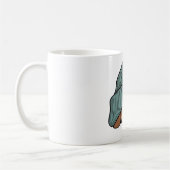 Cozy Dachshund in a Scarf and Beanie Kaffeetasse (Links)