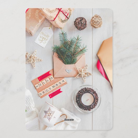 Cozy December Einladung (Rückseite)