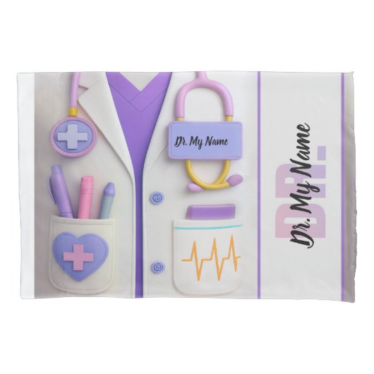 Cozy Doctor Blanket – Heart & Healing Design Kissenbezug (Vorderseite)