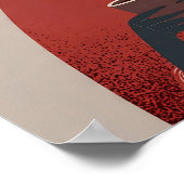 Cozy Dog Art – Mug & Steam Poster (Ecke)