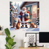 Cozy Doorstep Greeting Poster (Heimbüro)
