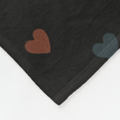 Cozy Dull Heart Pattern Fleecedecke (Ecke)