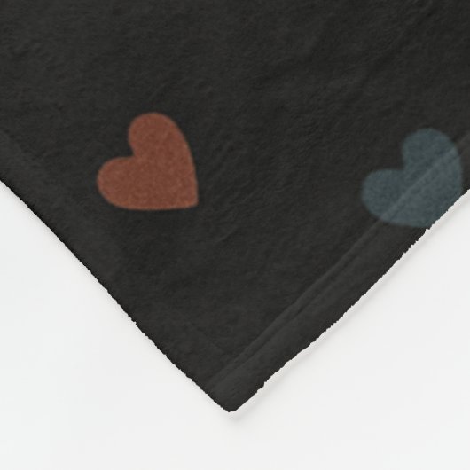 Cozy Dull Heart Pattern Fleecedecke (Ecke)