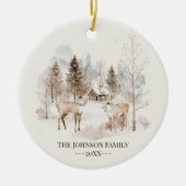 Cozy Elegant Family Christmas Ornament (Vorne)