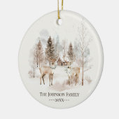 Cozy Elegant Family Christmas Ornament (Links)