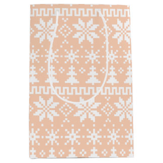 Cozy Fair Isle Mittlere Geschenktüte